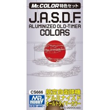 Mr Color J.A.S.D.F. Aluminized Old Timer Colours Set (CS666)